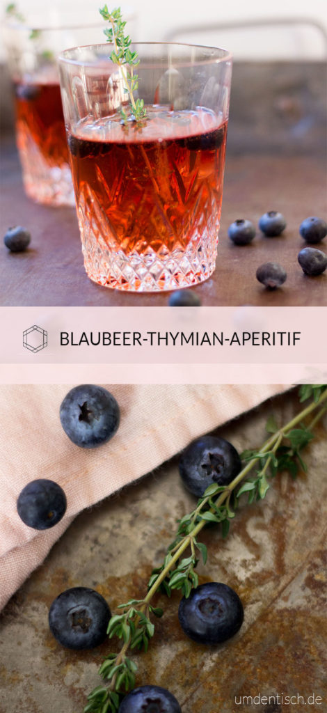 Frischer Thymian trifft auf fruchtige Blaubeeren und zusammen ergeben die zwei, sanfte und ganz wunderbare Aromen. Darüber ein leckerer Sekt und der perfekte (und hübsch anzusehende) Aperitif ist geboren. Das Rezept findet ihr auf meinem Blog (umdentisch.de) #aperitif #blaubeeren #thymian #sekt #drink #cocktail #foodphotography #valentinstag