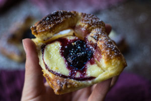 Käsekuchen Plunder Rezept #ostern #brunch #backen